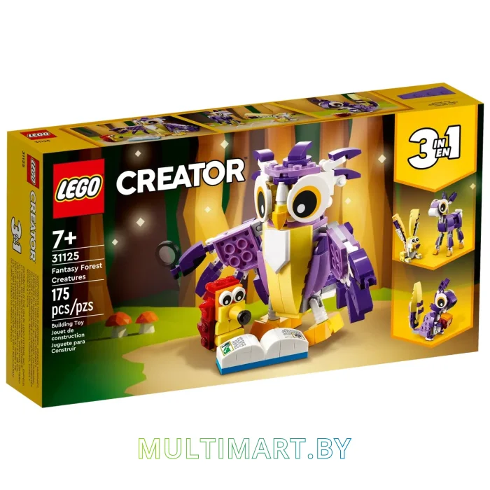 Конструктор LEGO Creator 31125 Удивительные лесные обитатели